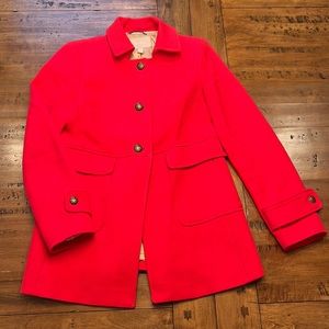 Red Pea Coat size M
